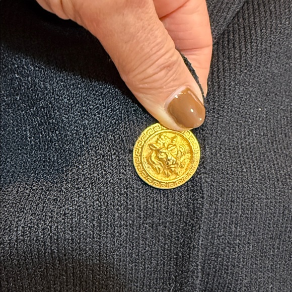 Rich and Levy Vintage Women’s Knit  Blazer Black Size Medium - Picture 4 of 9